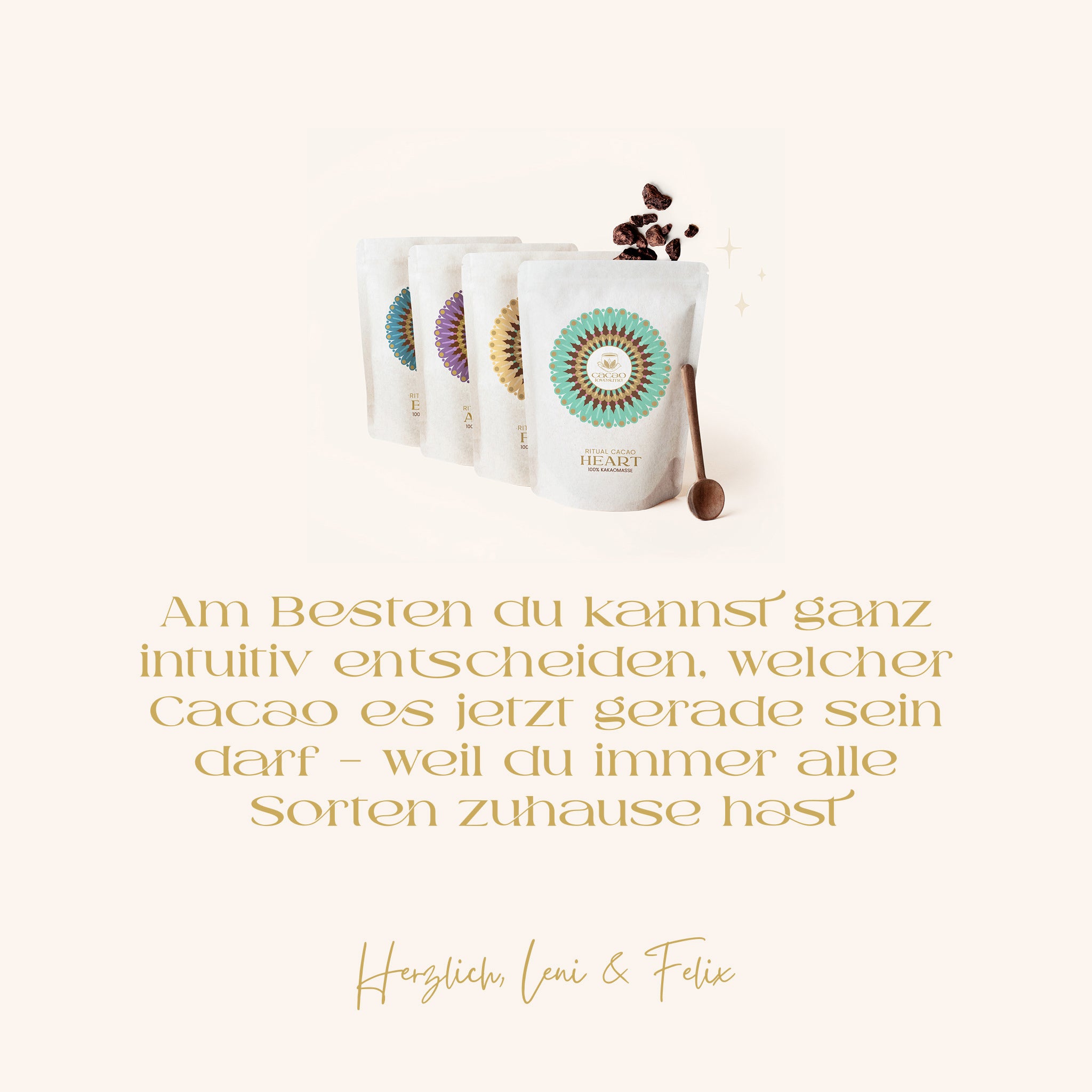 Cacao Bundle von Cacaolovesme – zeremonieller Kakao in Bio-Qualität