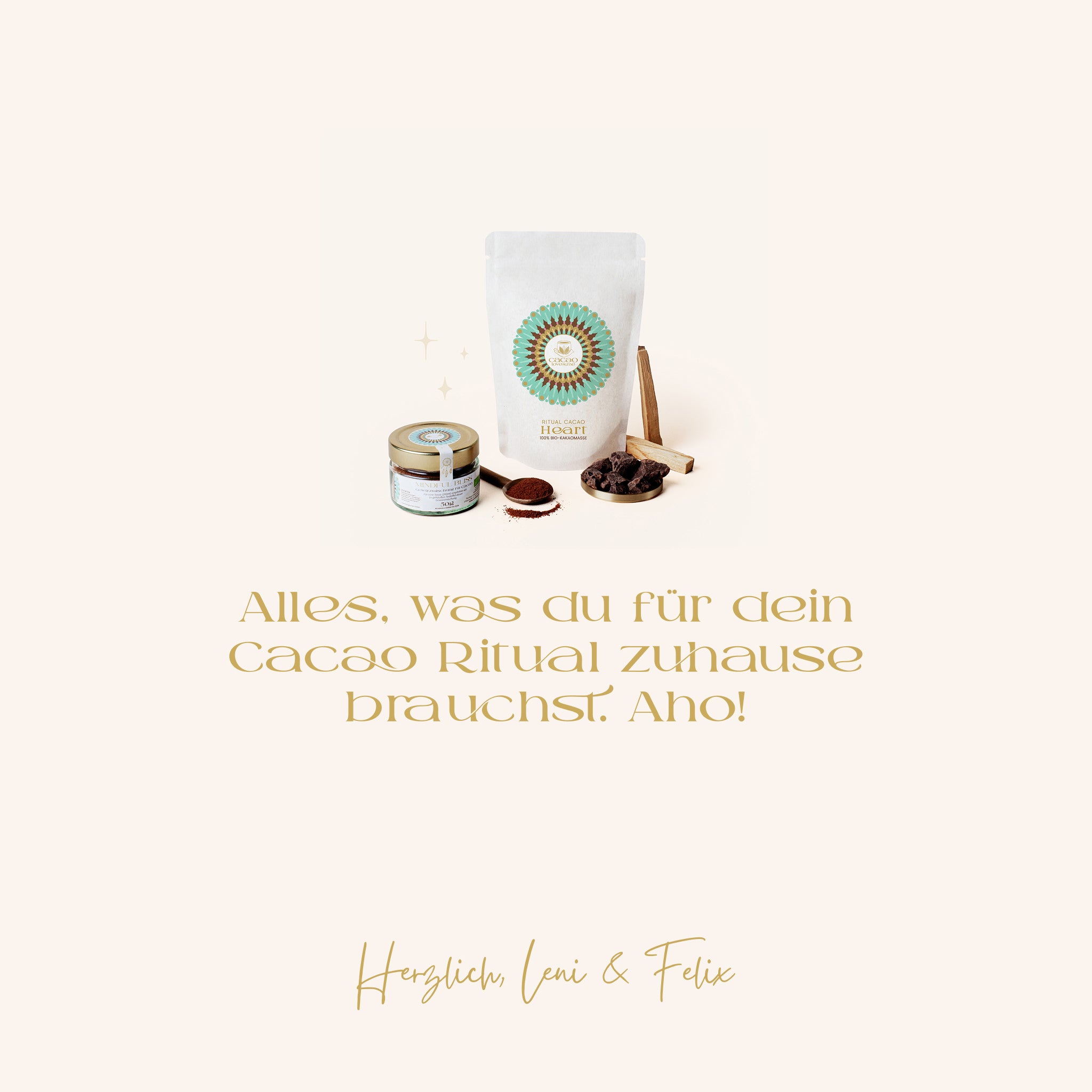 Ritual-Set von Cacaolovesme für deine Kakaozeremonie