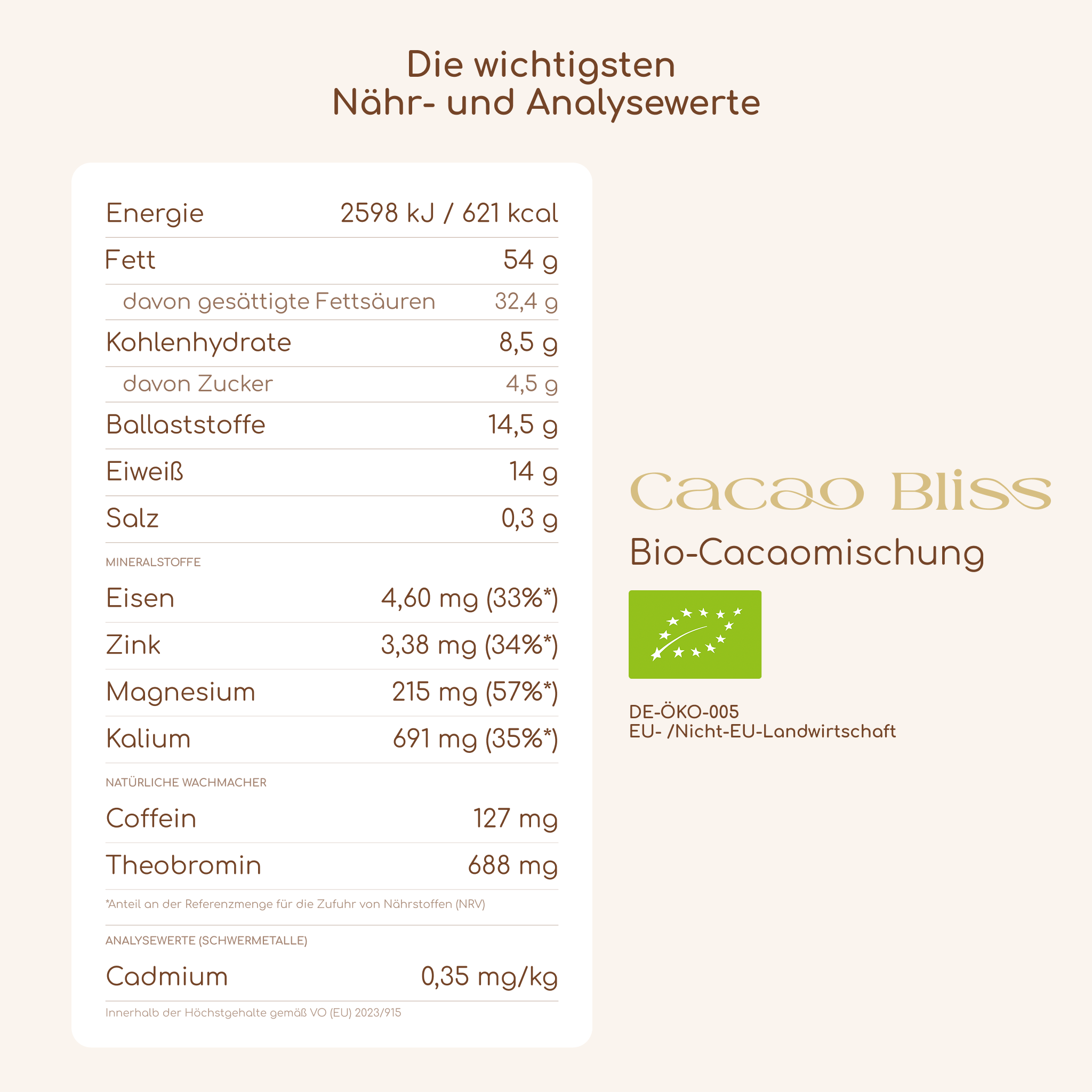 Cacao Bliss Tassen
